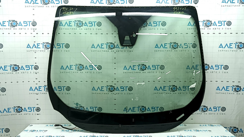 Ford Escape MK3 17-19 windshield, fitted with rain sensor and lane keeping camera, heated wiper area, air along the edge, sand, chips, soot