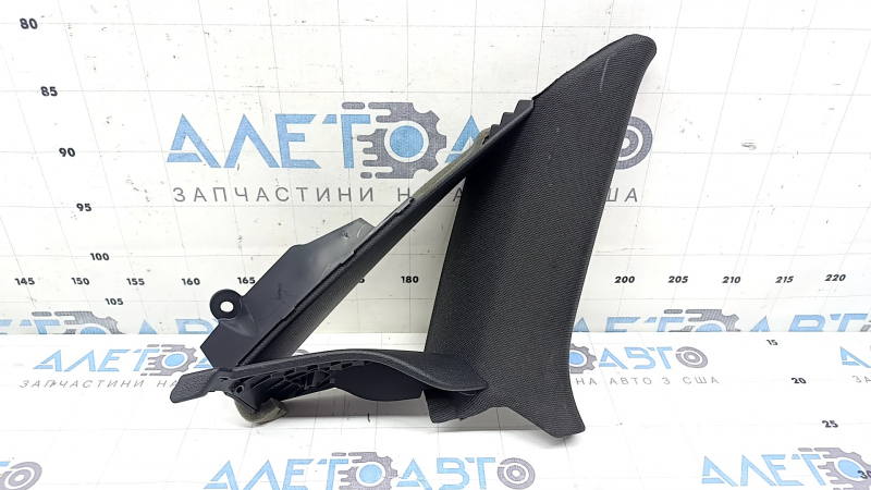 Left rear window trim for Audi A3 8V 15-17 4d, black, broken guide, scratches