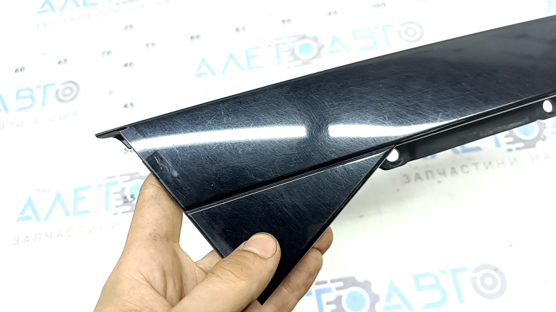 Door trim, side rear right, Audi A3 8V 15-20 4d, rear, black gloss, for polishing