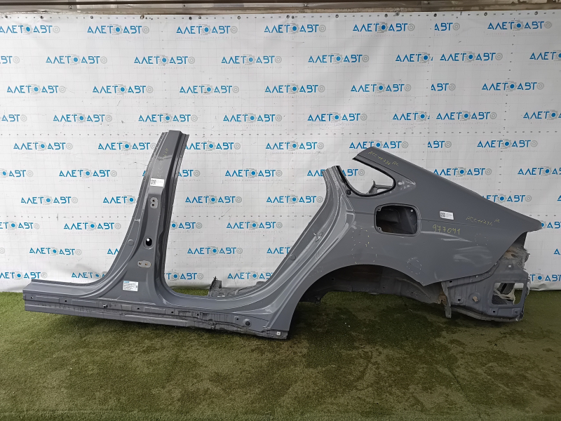 Quarter wing rear left Honda Accord 23-26 sawed off with the central pillar, gray, bumps, dents, corrosion