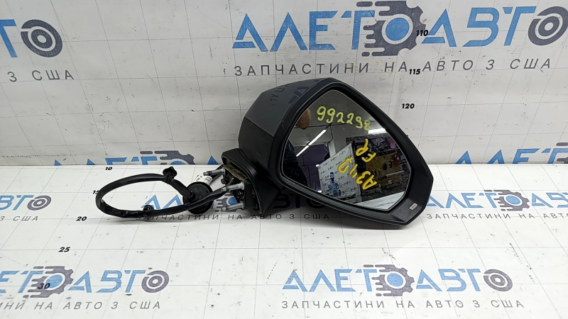 Right side mirror assembly Audi A3 8V 15-20 4d, 5d 6 pins, turn signal, heated, gray