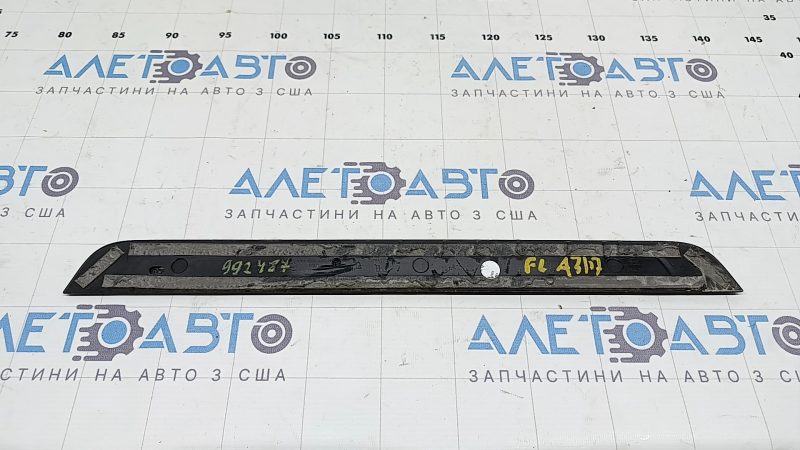 Outer front left door sill trim for Audi A3 8V 17-20 4d, black with chrome insert, scratches, dents