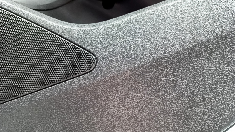 Door trim card rear right Audi A3 8V 15-20 4d, 5d, black, leather, armrest leather black, with squeaker, gray molding, scratches