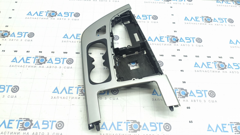 Center console trim for Audi Q7 16-19, aluminum finish