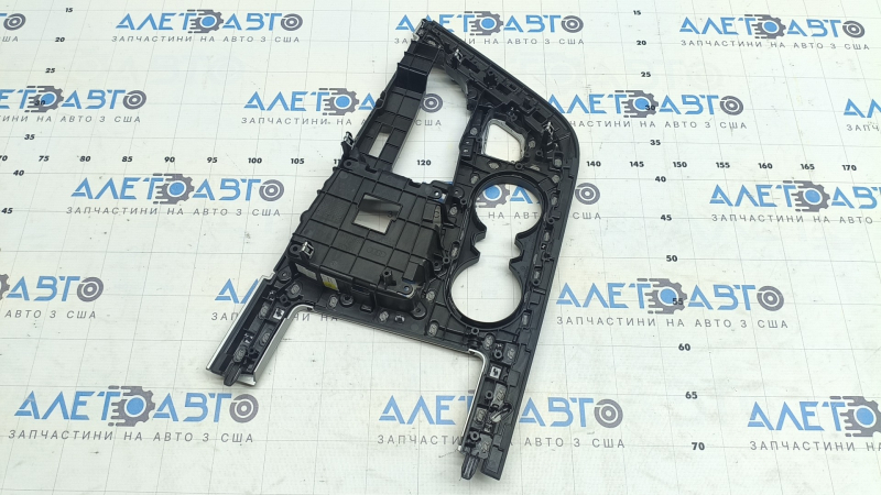 Center console trim for Audi Q7 16-19, aluminum finish