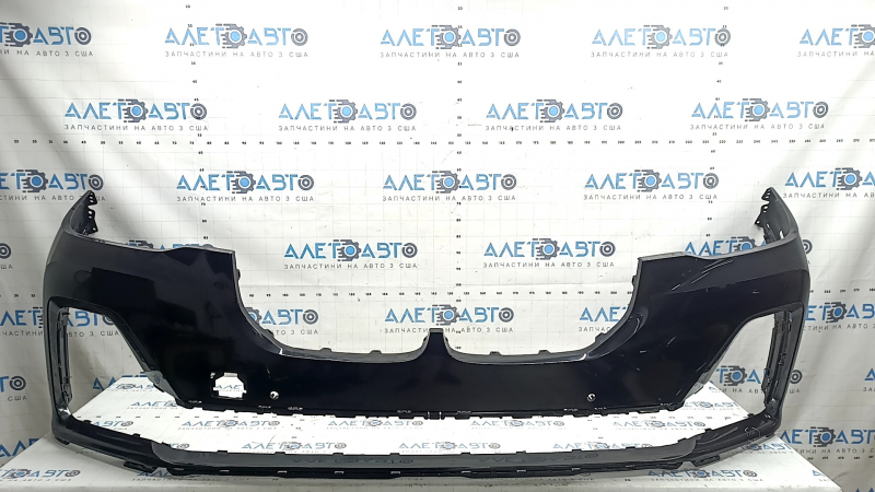 Bare front bumper BMW X7 G07 19-22 for parking sensors and PMA, black, scratches