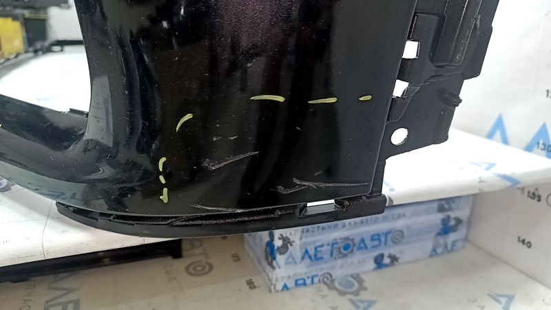 Bare front bumper BMW X7 G07 19-22 for parking sensors and PMA, black, scratches