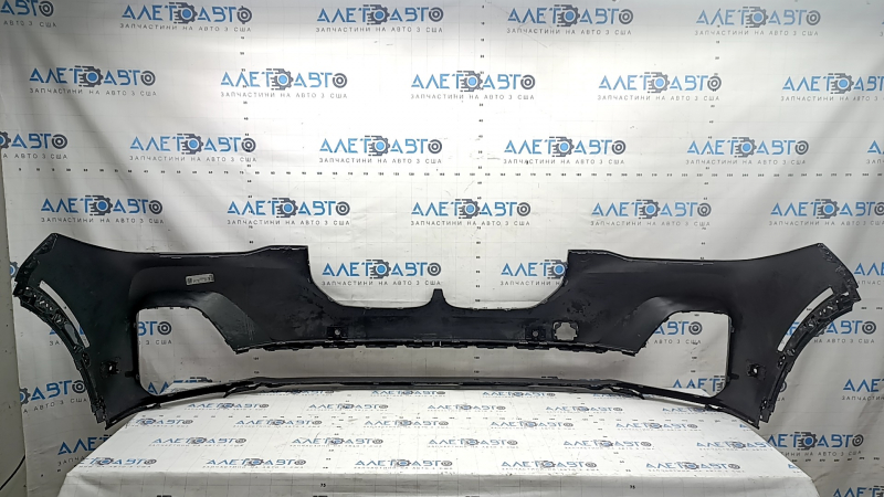 Bare front bumper BMW X7 G07 19-22 for parking sensors and PMA, black, scratches