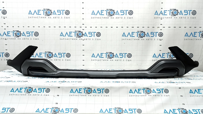 Front bumper central molding Hyundai Santa FE 19-23 XRT, graphite structure, scratches, broken fastening