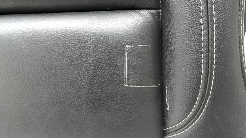 Rear seat cushion, 2nd row, left, Ford Escape MK3 13-19, black leather, wrinkled, needs cleaning