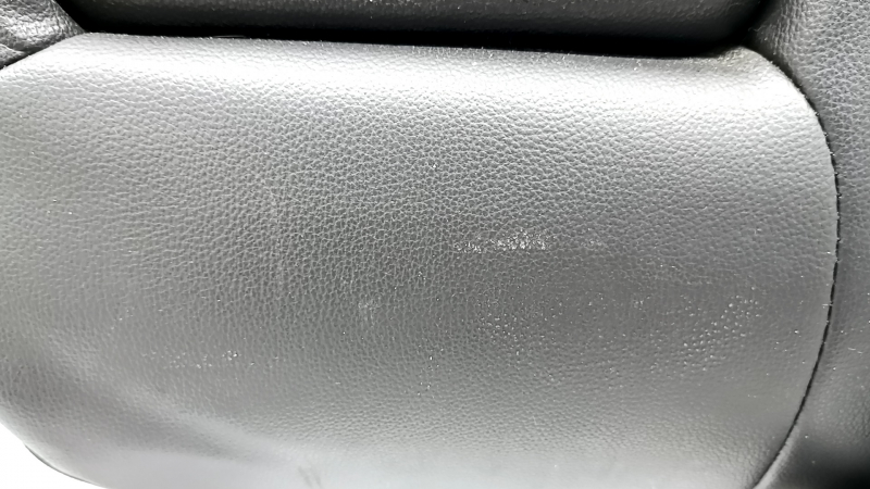 Back of the rear row of seats, 2nd row, left, Ford Escape MK3 13-19, black leather, with belt and armrest, dented, worn, needs cleaning