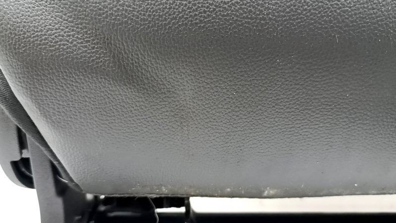 Back of the rear row of seats, 2nd row, left, Ford Escape MK3 13-19, black leather, with belt and armrest, dented, worn, needs cleaning