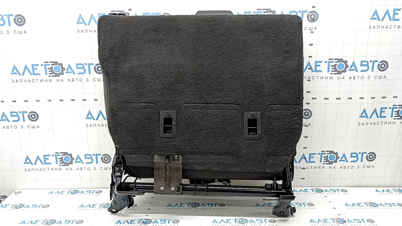 Back of the rear row of seats, 2nd row, left, Ford Escape MK3 13-19, black leather, with belt and armrest, dented, worn, needs cleaning