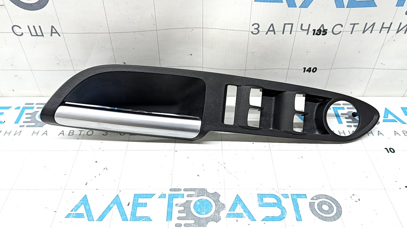 Front left window lift control trim Ford Escape MK3 13-19 black with chrome, scratches