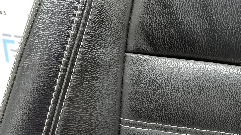Ford Escape MK3 17-19 driver's seat back upholstery, leather, black, heated, ready to clean, attached