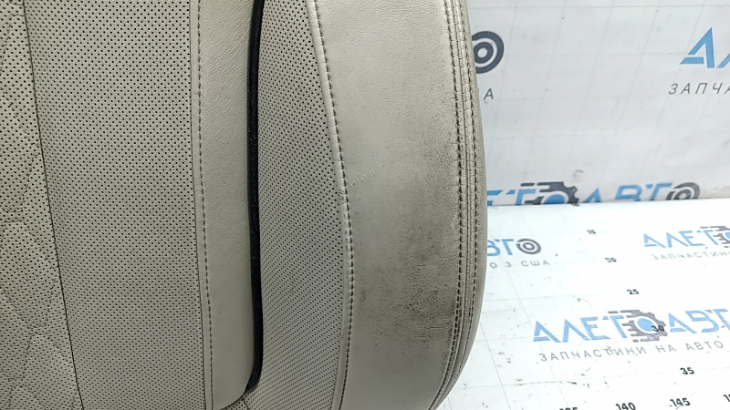 BMW X7 G07 19-22 passenger seat back upholstery, Elfenbein-Weiss leather, Comfort, heated, with blower fans, dry cleanable, scratches