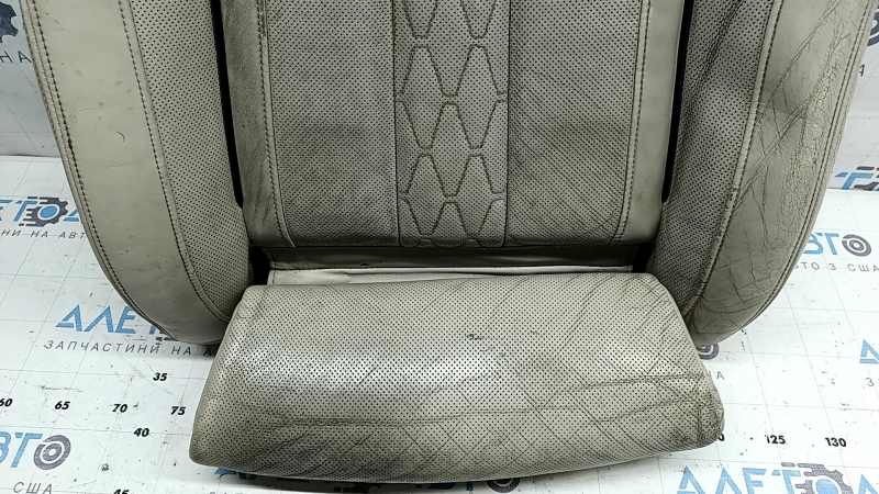 Driver's seat cushion upholstery BMW X7 G07 19-25 Elfenbein-Weiss leather, Comfort, heated, with blower fans, dry-cleanable, cracked leather