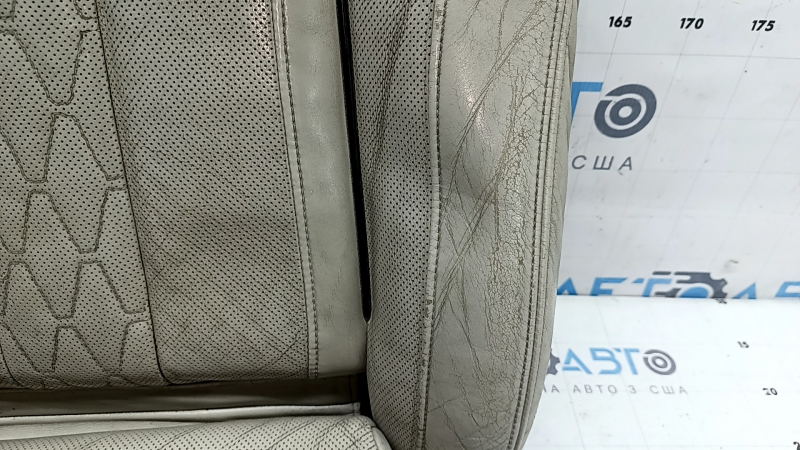 Driver's seat cushion upholstery BMW X7 G07 19-25 Elfenbein-Weiss leather, Comfort, heated, with blower fans, dry-cleanable, cracked leather