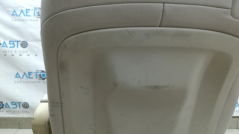 Seat 2nd row right BMW X7 G07 19-25 with airbag, electric, heated, for 6 seats, Vernasca leather, Elfenbein-Weiss, for dry cleaning, tears in the rear lower trim