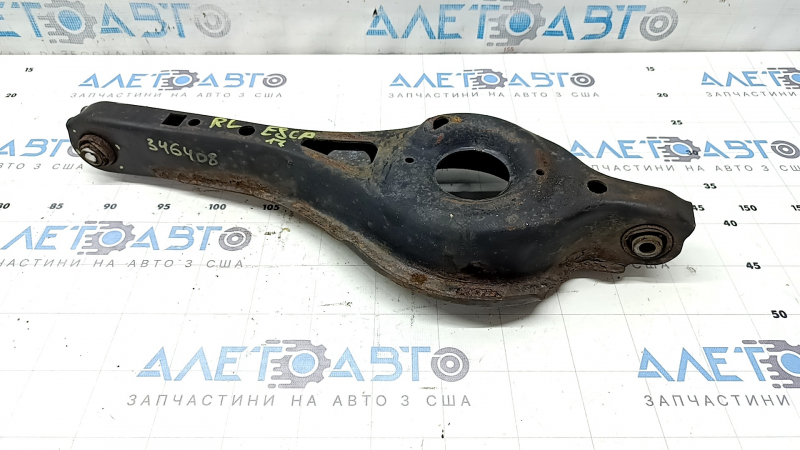 Lower control arm under spring rear left Ford Escape MK3 13-19 rusty, silent block to replace