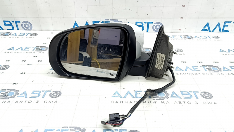 Left side mirror assembly Jeep Cherokee KL 14-23 7+7 pins, BSM, heated, backlight, turn signal, white, paint chips