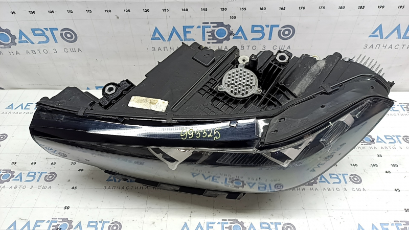 Front left headlight complete BMW X7 G07 19-22 LED with bracket and seal, for polishing, yellow LED