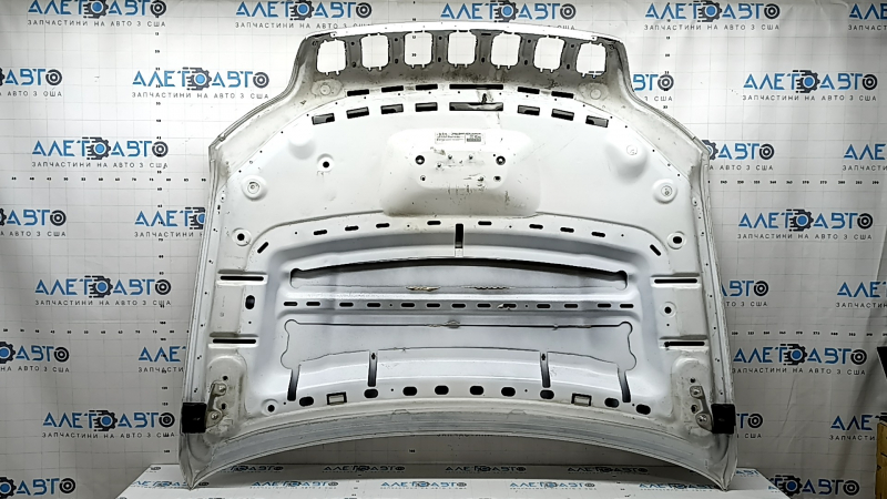 Bare hood Jeep Cherokee KL 19-23 aluminum, white PW7, dents, bumps