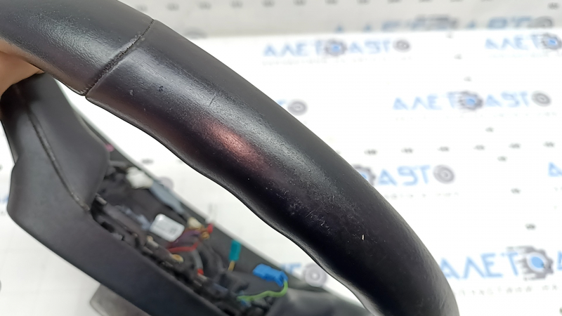 Bare steering wheel BMW X7 G07 19-22, black leather with heated paddle shifters, driving assist, Sport, with wiring, worn, scratches, needs cleaning