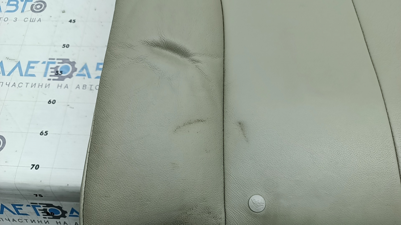 Left rear seat backrest Toyota Camry v40 07-09, beige leather, wrinkled, dry cleanable