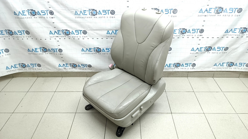 Driver's seat Toyota Camry v40 07-09 with airbag, beige leather, electric, heated, dry cleanable, cracked leather