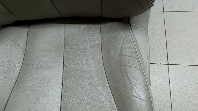 Driver's seat Toyota Camry v40 07-09 with airbag, beige leather, electric, heated, dry cleanable, cracked leather