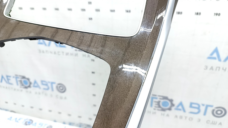 BMW X7 G07 19-22 center console trim, ash wood, glossy, with backlight, scratches