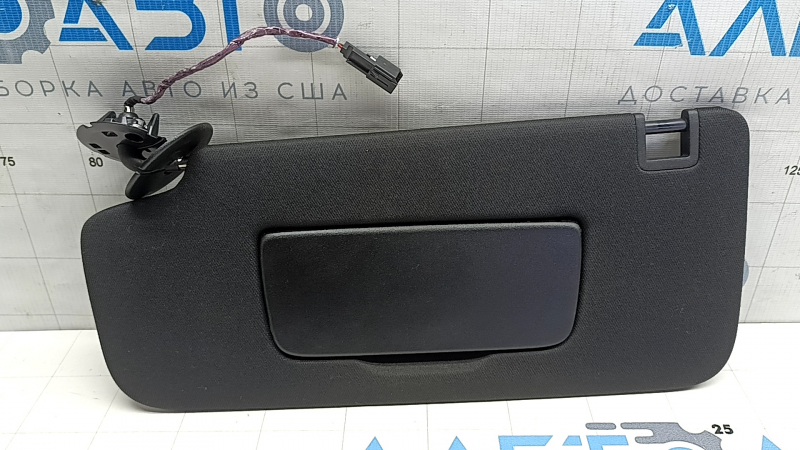 Left visor Chevrolet Equinox EV 24-26 black, without hook, cracks, worn