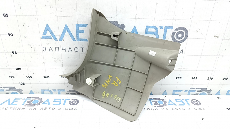 Lower right front pillar trim Toyota Camry v40 07-11 beige, scratches, whitened plastic