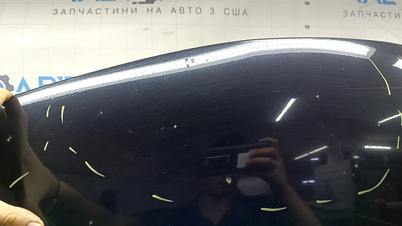 Naked hood Toyota Camry v40 07-11 steel, black 202, chips, scratches