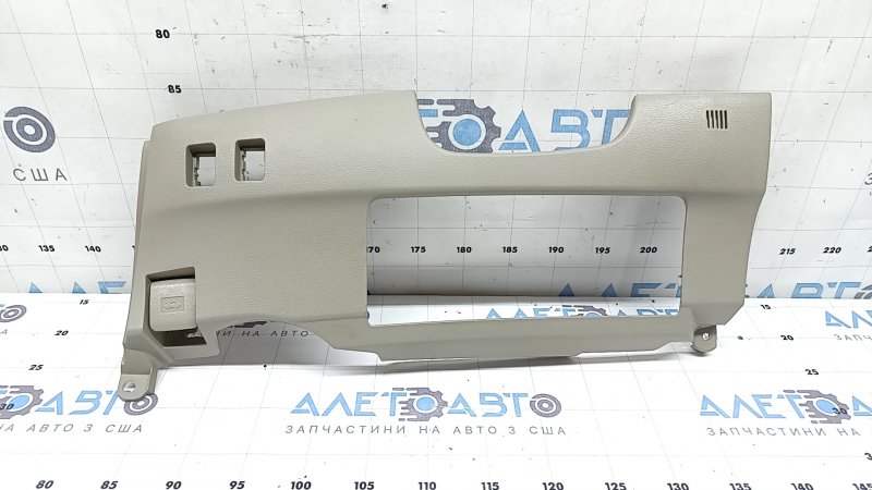 Toyota Camry v40 07-11 driver's knee dashboard trim, beige, under 2 buttons, scratches