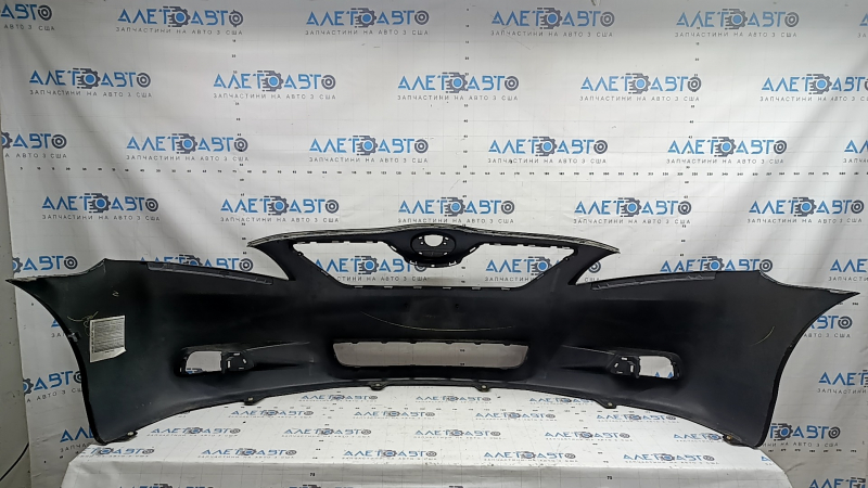 Front bumper bare Toyota Camry v40 07-09 black, worn, non-factory holes, blistered paint, cobweb