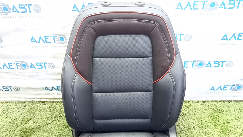 Driver's seat Chevrolet Equinox EV 24-26 with airbag, black leather, red, blue and gray stitching, electric, heated