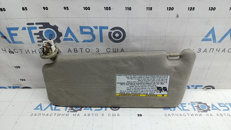 Right visor Toyota Camry v40 07-11 beige, without hook, for dry cleaning, for re-sewn