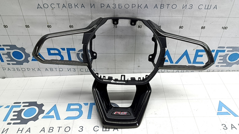 Chevrolet Equinox EV 24-26 black steering wheel cover, gloss black cover, dark gray moldings, crack, broken fasteners