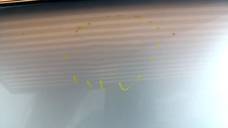 Bare hood Toyota Prius 50 Prime 17-22 aluminum, silver 1F7, bumps, corrosion of the hood lock hook, in glue