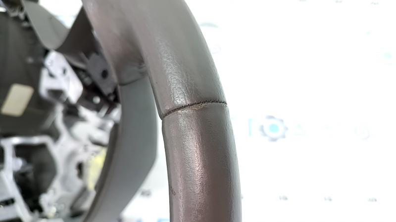 Naked steering wheel Toyota Camry v40 07-11 leather, brown, without overlay, without cruise control, worn, scratches