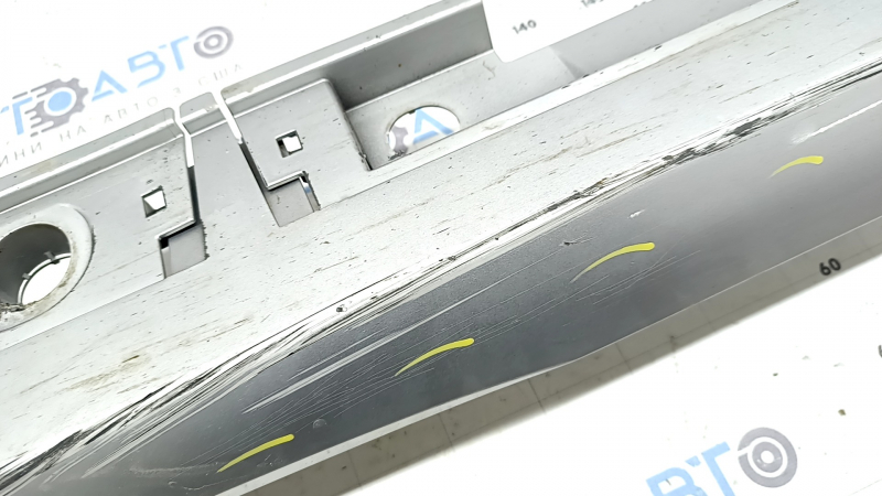 Right threshold Toyota Prius 50 Prime 17-22 silver, worn, chips