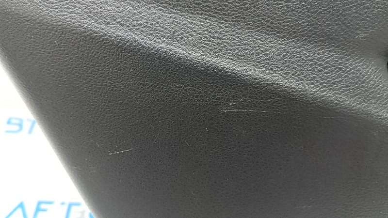 Door trim, rear left card, Nissan Rogue 21-22, black with black leather insert, leather armrest, brown top, under curtain, without curtain, scratches