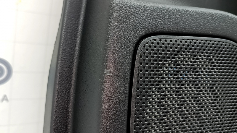 Door trim, rear right card, Nissan Rogue 21-22, black with black leather insert, leather armrest, brown top, under curtain, without curtain, scratches