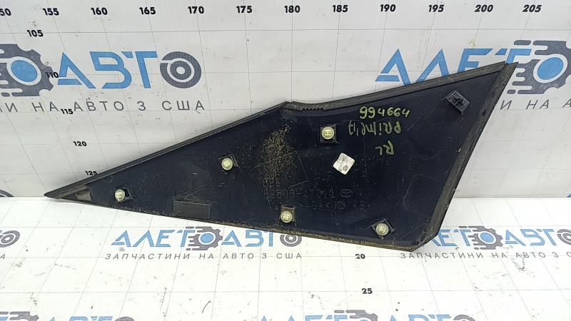 Left rear fender trim Toyota Prius 50 Prime 17-22 black gloss, scratches