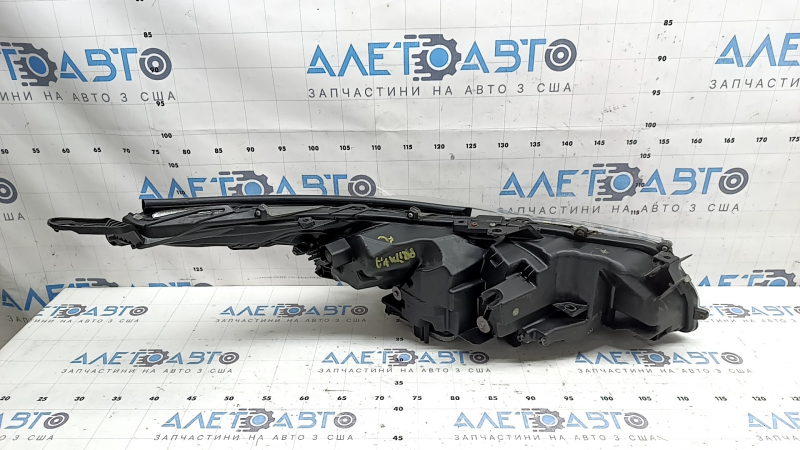 Left front headlight assembly for Toyota Prius 50 Prime 17-19 LED with seal and upper mount, ready for polishing