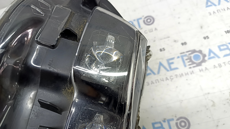 Left front headlight assembly for Toyota Prius 50 Prime 17-19 LED with seal and upper mount, ready for polishing