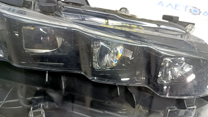 Right front headlight assembly for Toyota Prius 50 Prime 17-19 LED with seal and upper mount, ready for polishing
