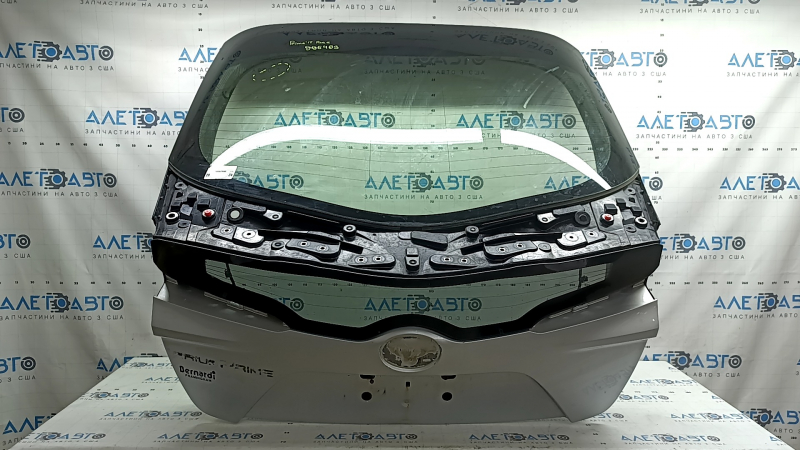 Naked trunk door with glass Toyota Prius 50 Prime 17-22 silver 1F7, scratches on glass